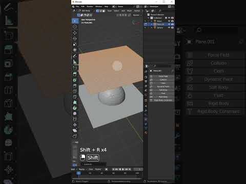 Ткань в Blender