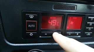 Audi A4 digital climatronik secret menu &amp; ALL CODES