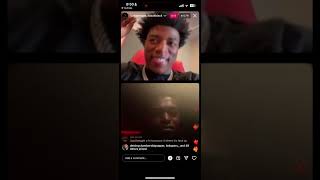 Yungeen Ace & Kodak Black on ig live together