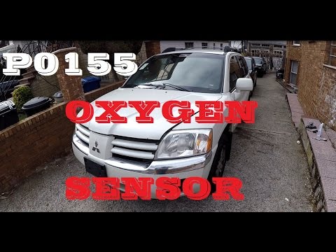 How to p0155 remove replace 02 o2 Oxygen sensor Mitsubishi endeavor