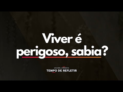 Viver é perigoso, sabia? - Tempo de Refletir 2573