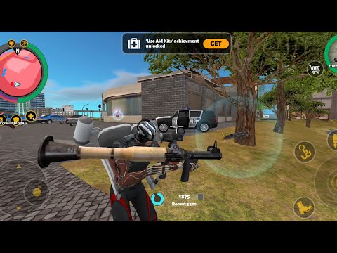 Rope Hero 3 Watch the superhero clash with police and tanks Gameplay HD #1