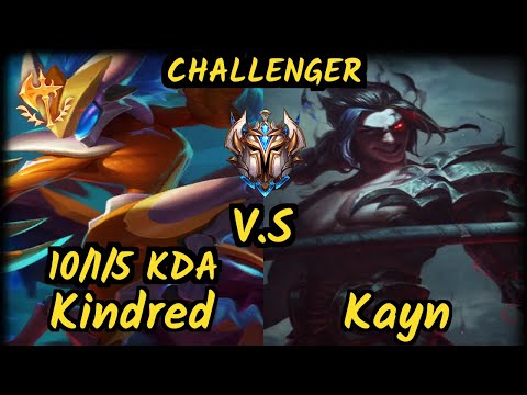 KT UmTi (KINDRED) vs KAYN - 10/1/5 KDA JUNGLE CHALLENGER GAMEPLAY - KR
