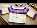 Very Easy Simple Crochet Baby Sweater Cardigan Tutorial In Tamil Neidhal Crochet Sweater Tamil