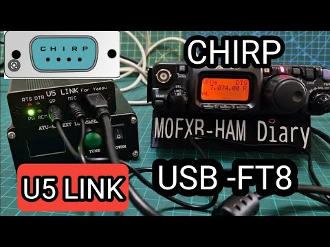 U5 LINK ,CHIRP YAESU , 818/857 etc USB INTERFACE FT8 ,DIGIMODES AND MORE