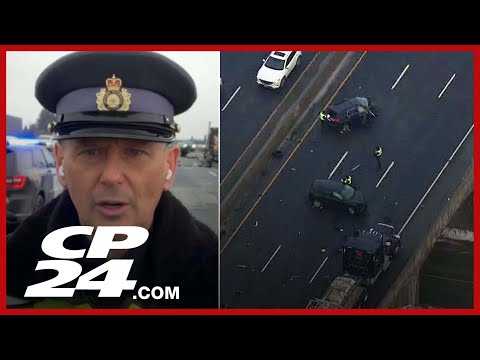 OPP Sgt. Kerry Schmidt with update on Highway 400 crash