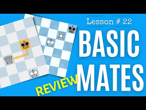 Chess lesson # 22: Basic checkmates | Practice & review | Learn how to play Chess the right way