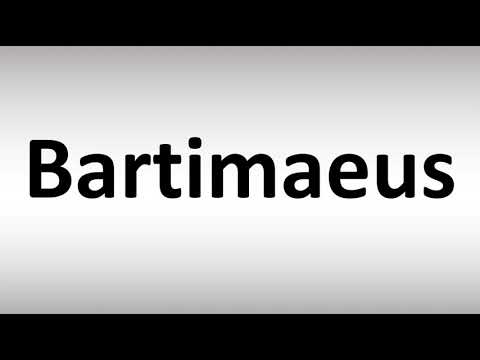How to Pronounce Bartimaeus
