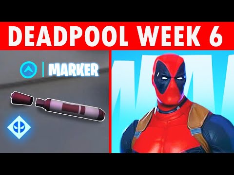 FIND DEADPOOLS BIG BLACK MARKER & DEFACE RECRUITMENT POSTERS! FORTNITE DEADPOOL WEEK 6 CHALLENGES