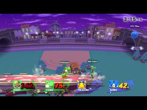 Dec'14 Doubles - True Blue (Sonic) and Kipa (Pikachu) VS ChuDat (Sheik) and Poltergust (Yoshi)