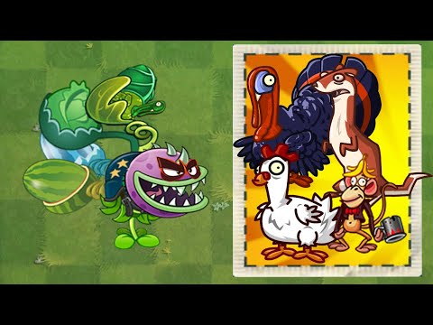 200 Plants Level 1 Vs Team Zombie Animal LEVEL 20 - Who Will Win? - Pvz 2 Challenge