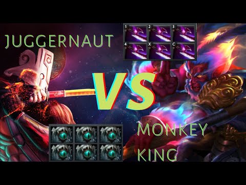 Who Wins? | Juggernaut vs Monkey King | 1 vs 1 | level 30 | 7.32b Dota 2
