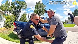 Man Suddenly Attacks Police Officers During Welfare Check