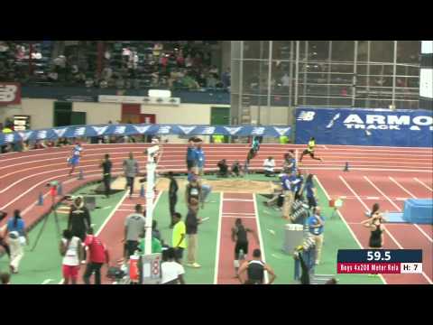 Boys 4x200m Prelim Heat 7 - New Balance Nationals Indoor 2014