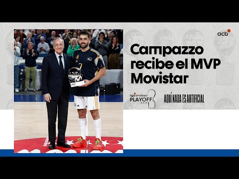 Facu Campazzo recibe el trofeo de MVP Movistar