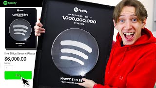 How I Tricked Spotify Into Giving Me A 1 Billion Streams Plaque