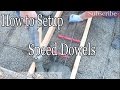 How To Setup Speed/Slip Dowels For Concrete slabs without drilling
