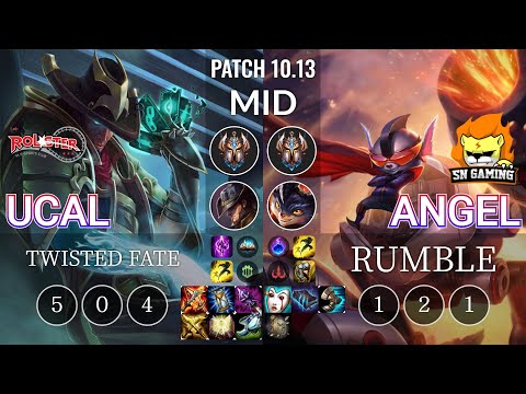 KT Ucal Twisted Fate vs SN Angel Rumble Mid - KR Patch 10.13