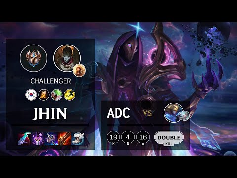 Jhin ADC vs Ezreal - KR Challenger Patch 10.23