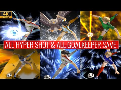 Captain Tsubasa (PS2) All Hyper Shot & All Goalkeeper Saves 4K 60FPS