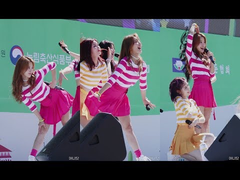 180929 립버블 (LipBubble) 미래 직캠 - What Is Love + 너무너무너무 (한돈데이 축하공연) By 애니닷