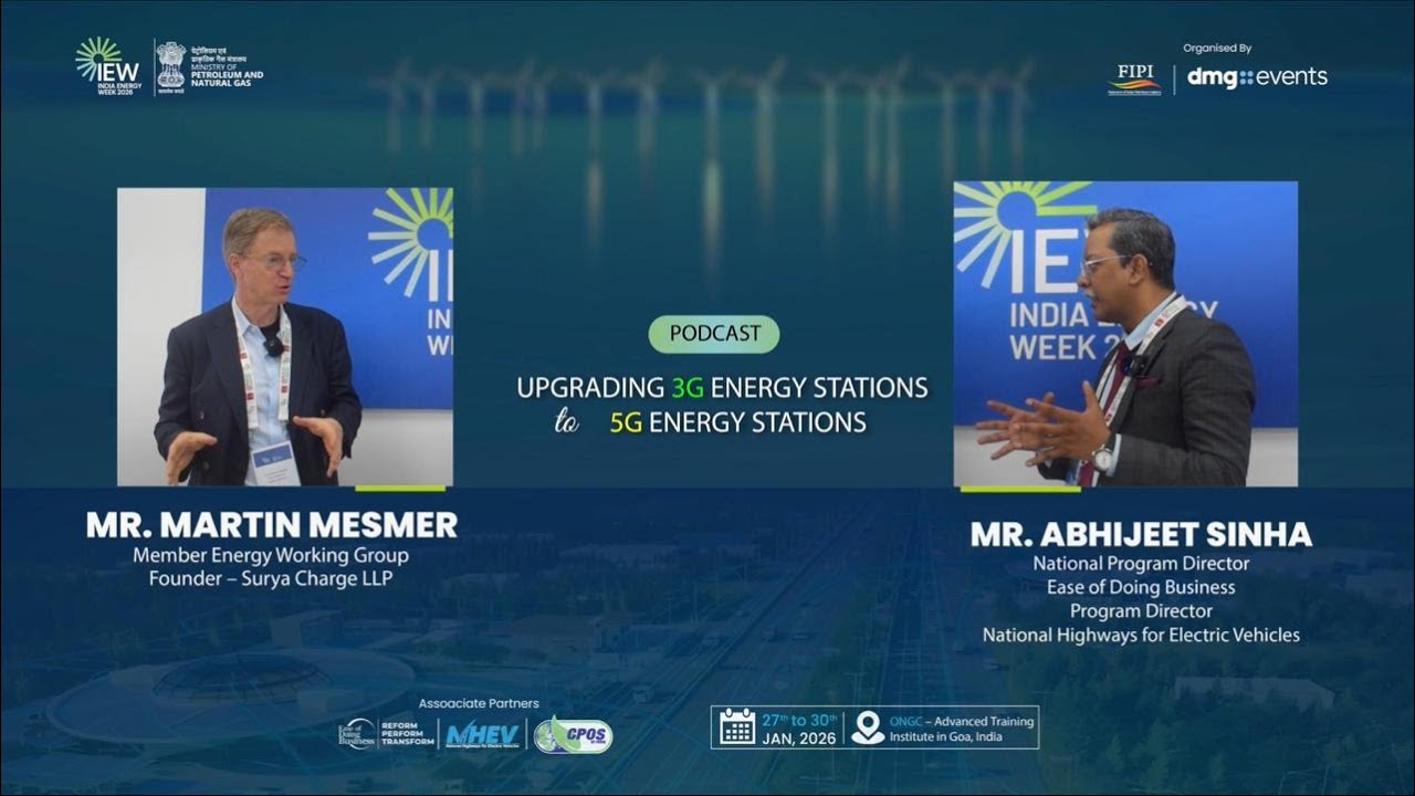 3G to 5G Energy Stations: Future of EV Charging in India | Martin Mesmer | Abhijeet Sinha | IEW 2026