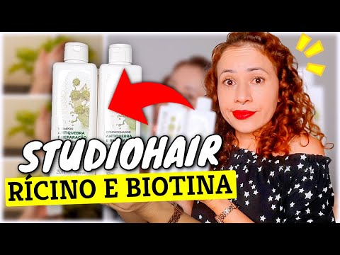 Testei o kit ANTIQUEBRA E REPARAÇÃO da STUDIO HAIR com RÍCINO e BIOTINA | Nova Muriel PRESTA? 😮‍💨