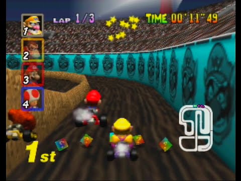 Mario Kart 64 - Wario Stadium [N64]