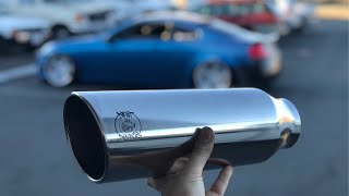 Installing Drift Dialects 4.5" Tips on my G35!