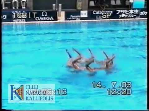 2003 World Championships Synchro(Artistic Swimming) Team Tech | Team S.Korea