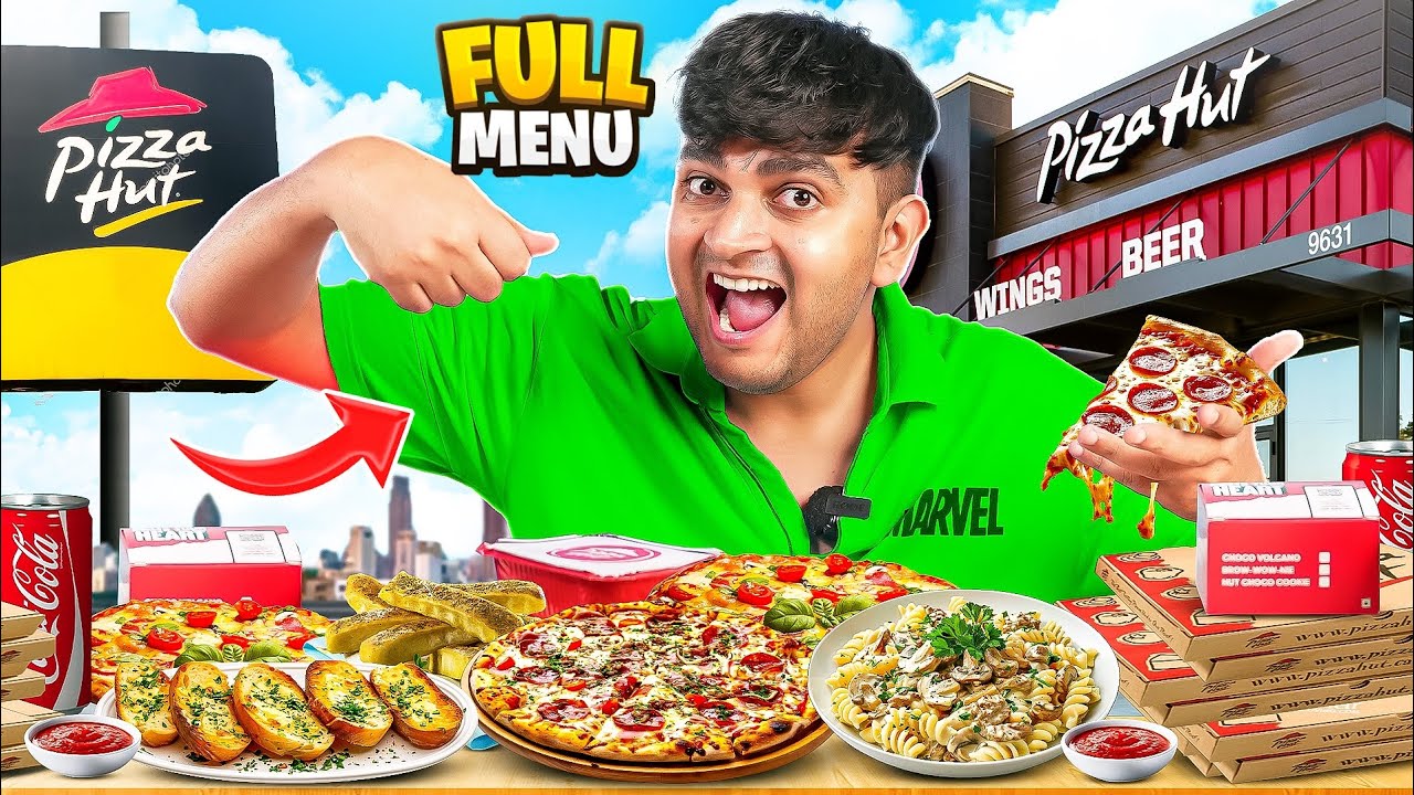 Trying Full Menu of Pizza Hut