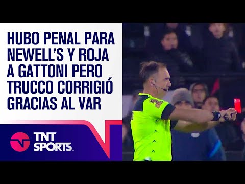 ¡El VAR SALVÓ al CICLÓN! Trucco había cobrado PENAL y EXPULSIÓN de GATTONI pero CORRIGIÓ la decisión