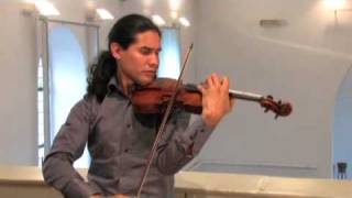 Oscar Bohorquez plays Bertold Hummel Suite for violin solo