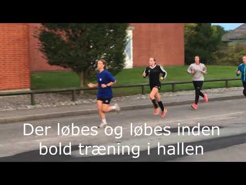 Træning for håndbolddamer i Ansager