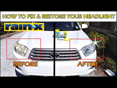 How To Easily Fix & Restore Your Headlight w Rain-X Headlight Restoration Kit