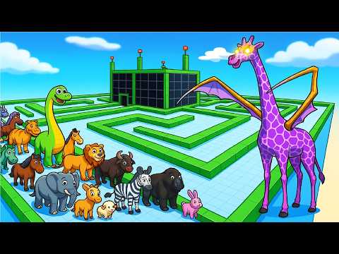 ESCAPE FROM ALIEN GIRAFFE #4 - ARBS - Animal Revolt Battle Simulator