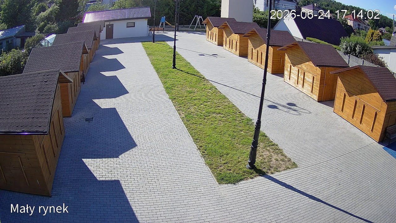 Live webcam view of Mały Rynek Market Square Stalls