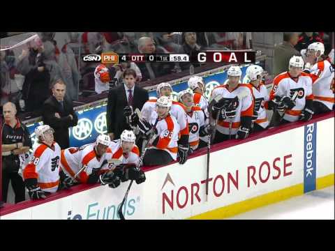 Max Talbot 1st Goal as a Flyer (10-18-11)