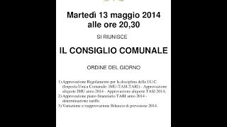 preview picture of video 'Consiglio Comunale @ San Pellegrino Terme | 13 maggio 2014'