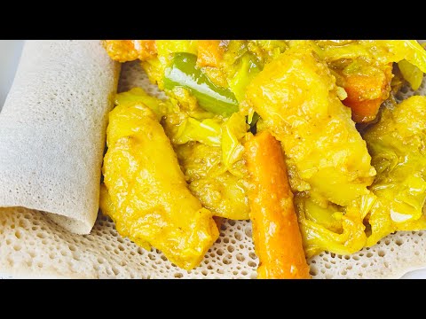 Tikel Gomen/ cabbage/carrots/potatoes recipe