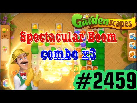 GARDENSCAPES - Level 2459 | Gameplay Walkthrough [ Plarix ]
