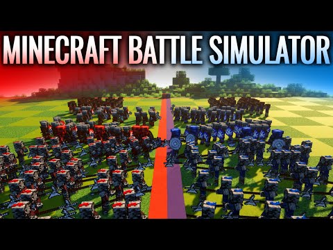 NPC WAR - Minecraft Battle Simulator - Map inspired by TABS