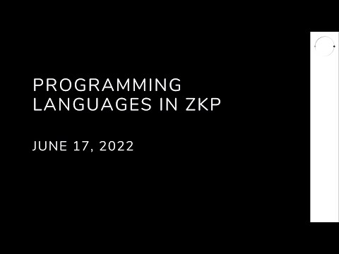 Programming Languages in ZKP