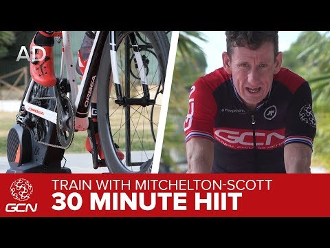 30 Minute HIIT Fat Burn Workout | Train With Mitchelton-Scott