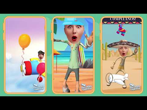 Birthday Yourself - put your face in 3D Gif vide Video