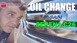 How To Change Oil Nissan Serena ENGLISH