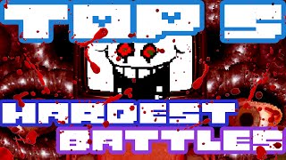 The Top 5 Hardest Boss Battles in Undertale | UNDERLAB
