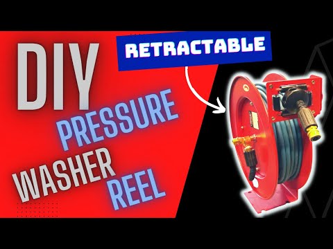 How to convert a retractable air hose reel over to a retractable pressure washer reel