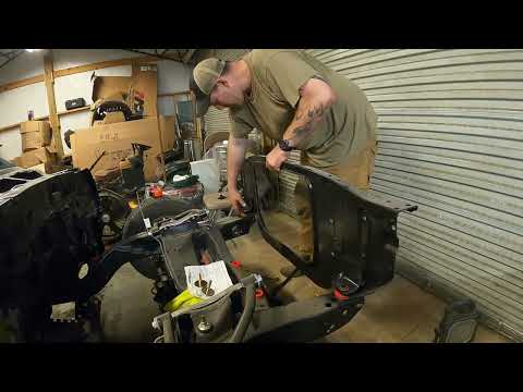 Installing a subframe and core support on my 1969 Firebird.