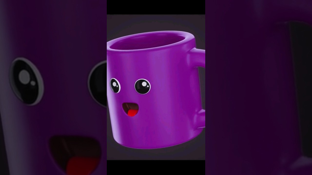 3d model live mug for cartoon or games in blender #blender #tutorial #3dmodeling